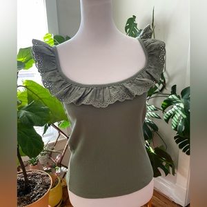 NWT American Eagle Ruffled Top 🪩